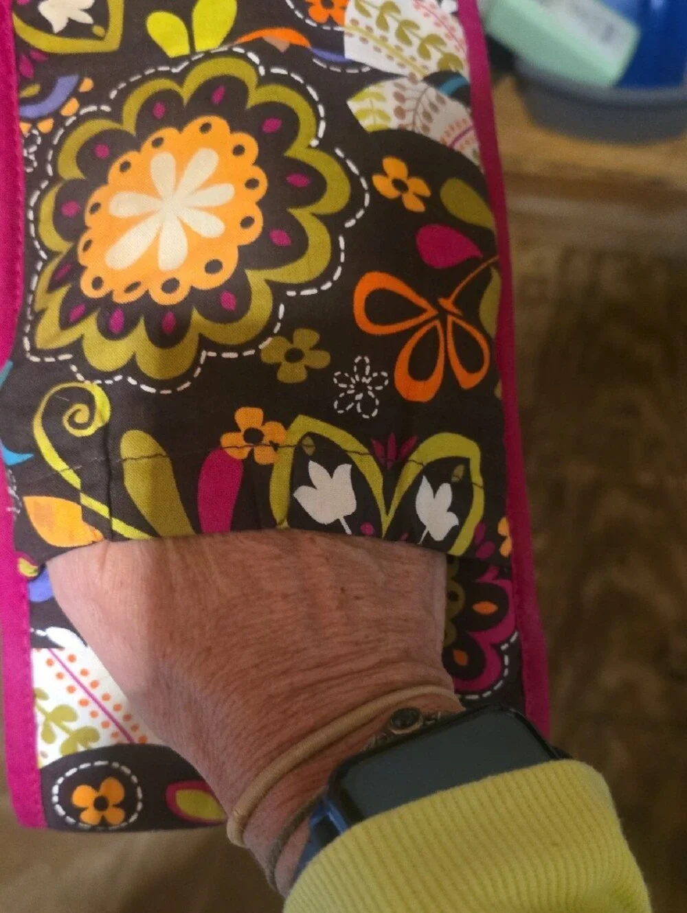 Stylish Floral Hot Iron Accessory Pouch in Multi-Color